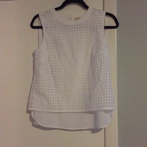 J. Crew white eyelet tank